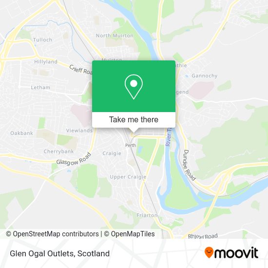 Glen Ogal Outlets map