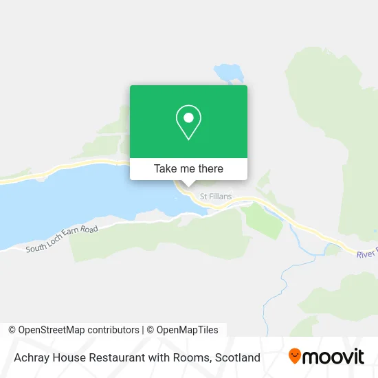 Achray House Restaurant with Rooms map