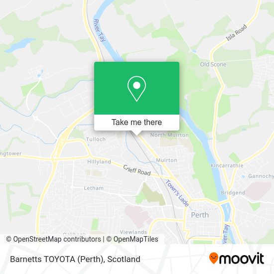 Barnetts TOYOTA (Perth) map