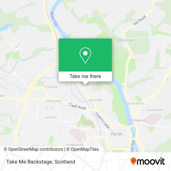Take Me Backstage map