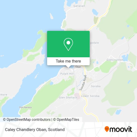 Caley Chandlery Oban map