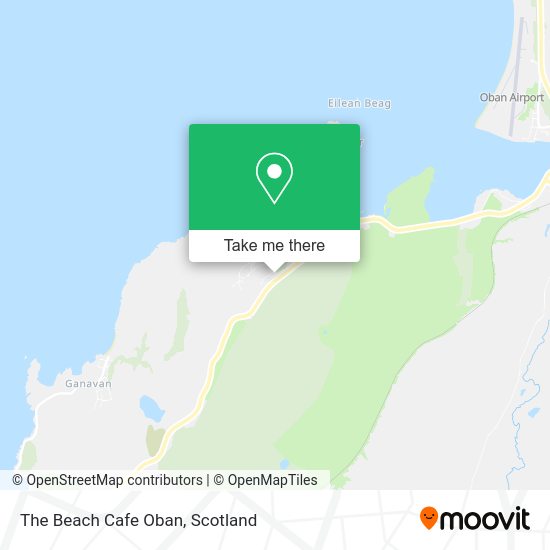 The Beach Cafe Oban map