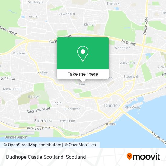 Dudhope Castle Scotland map