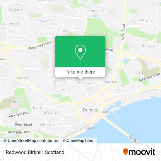 Redwood Birkhill map