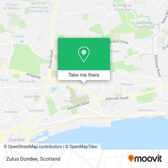 Zulus Dundee map