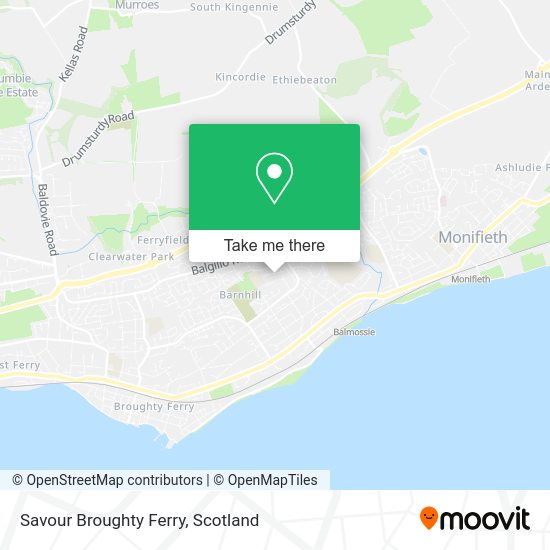 Savour Broughty Ferry map