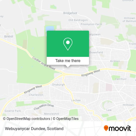 Webuyanycar Dundee map