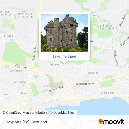 Claypotts (Sc) map