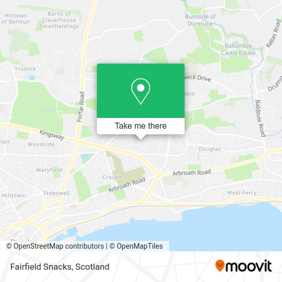 Fairfield Snacks map