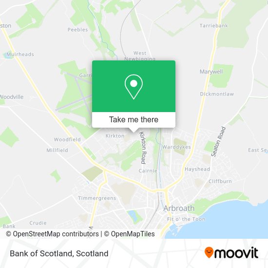 Bank of Scotland map