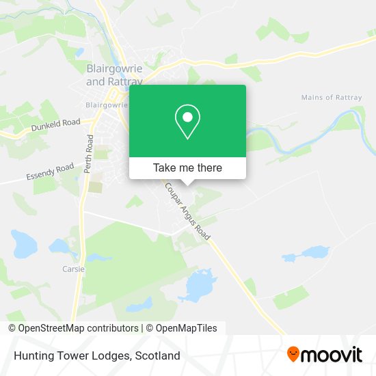 Hunting Tower Lodges map