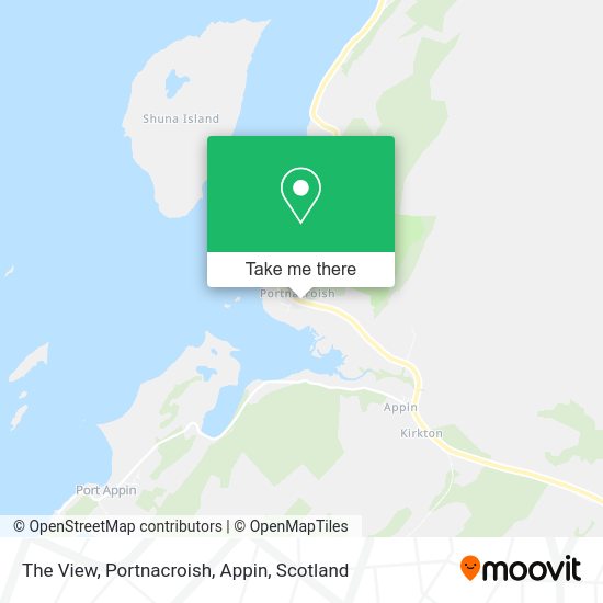 The View, Portnacroish, Appin map