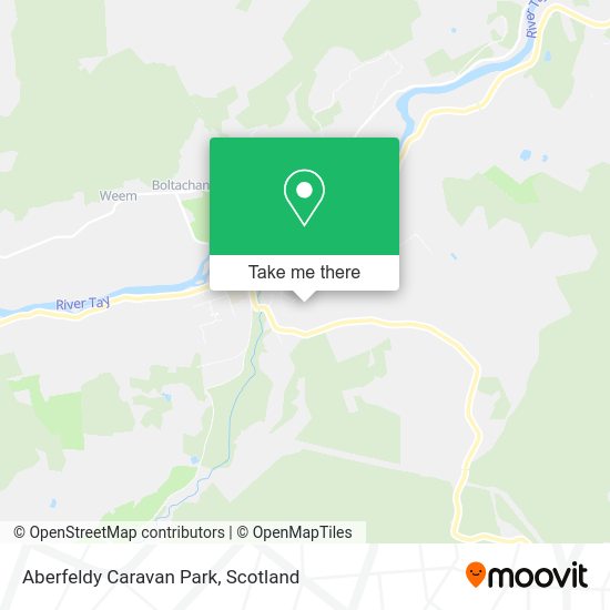 Aberfeldy Caravan Park map