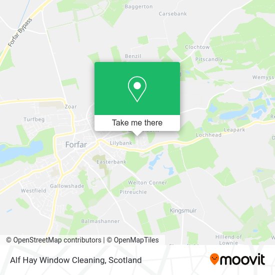 Alf Hay Window Cleaning map