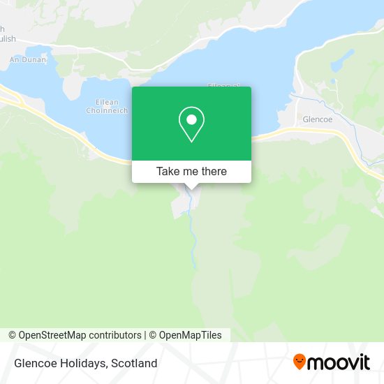 Glencoe Holidays map