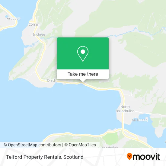 Telford Property Rentals map