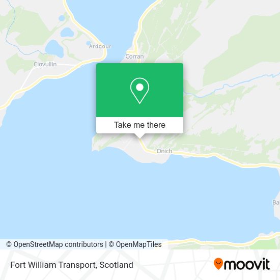 Fort William Transport map
