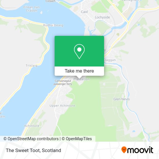 The Sweet Toot map