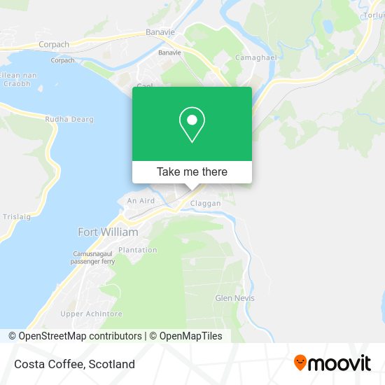 Costa Coffee map