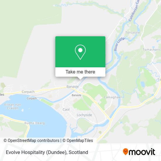 Evolve Hospitality (Dundee) map