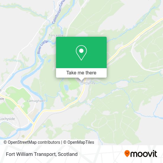 Fort William Transport map