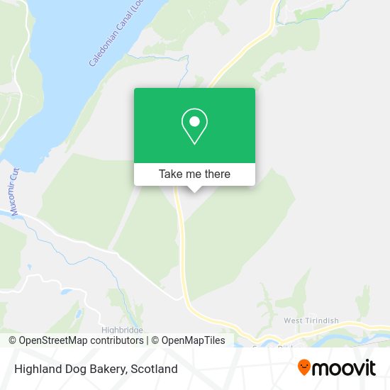 Highland Dog Bakery map