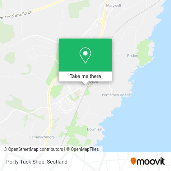 Porty Tuck Shop map