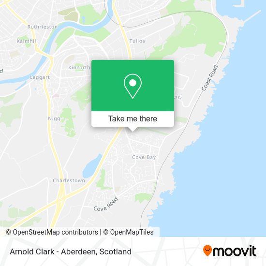 Arnold Clark - Aberdeen map