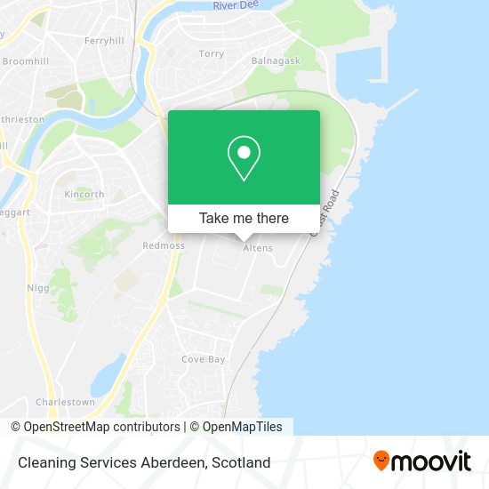 Cleaning Services Aberdeen map