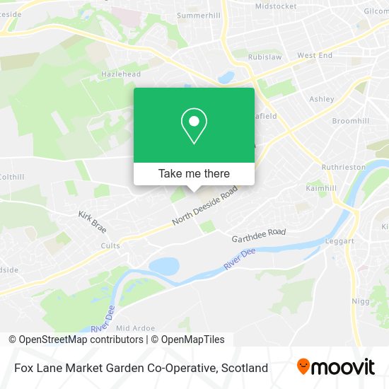 Fox Lane Market Garden Co-Operative map