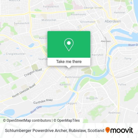 Schlumberger Powerdrive Archer, Rubislaw map