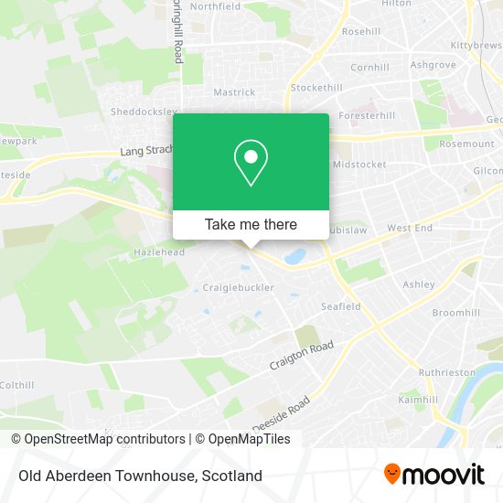 Old Aberdeen Townhouse map
