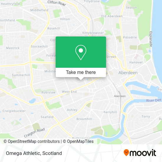 Omega Athletic map
