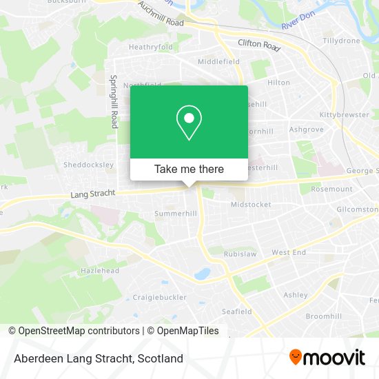 Aberdeen Lang Stracht map