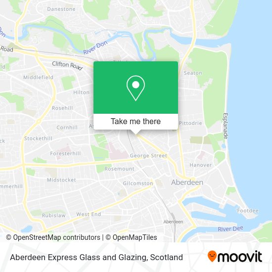 Aberdeen Express Glass and Glazing map