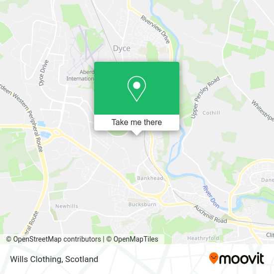 Wills Clothing map