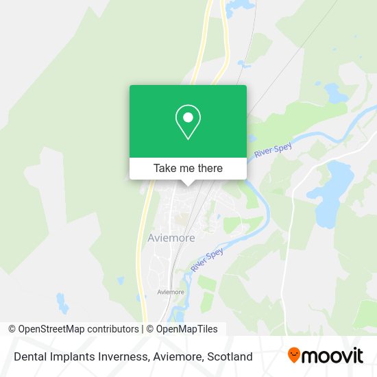 Dental Implants Inverness, Aviemore map