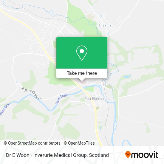Dr E Woon - Inverurie Medical Group map