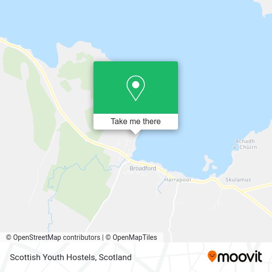 Scottish Youth Hostels map