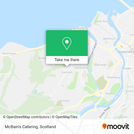 McBain's Catering map