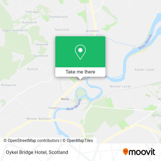 Oykel Bridge Hotel map
