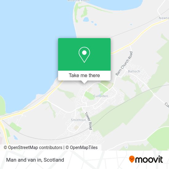 Man and van in map