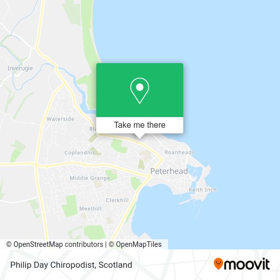 Philip Day Chiropodist map