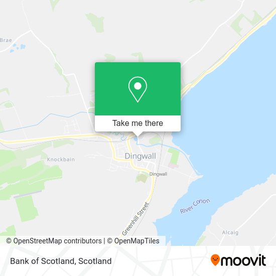 Bank of Scotland map