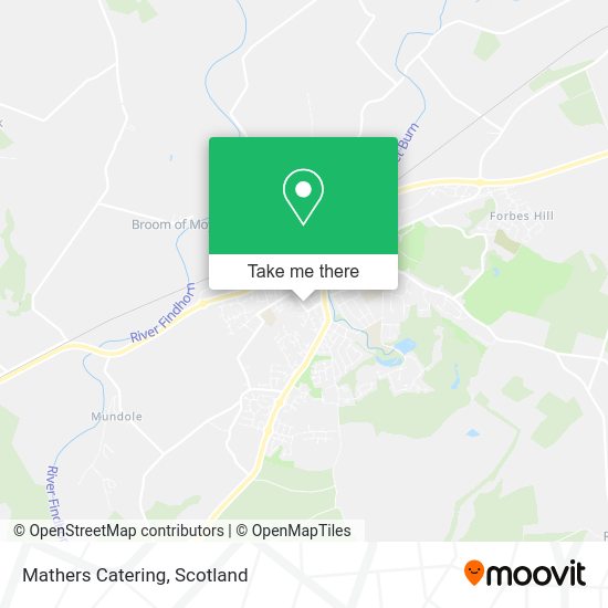 Mathers Catering map