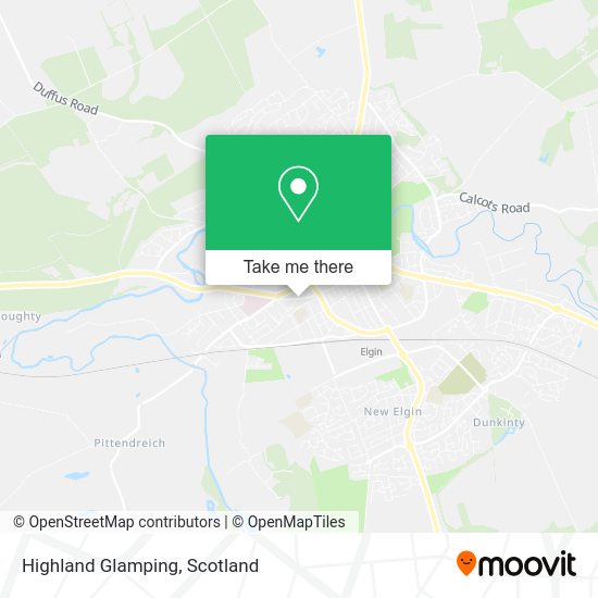 Highland Glamping map