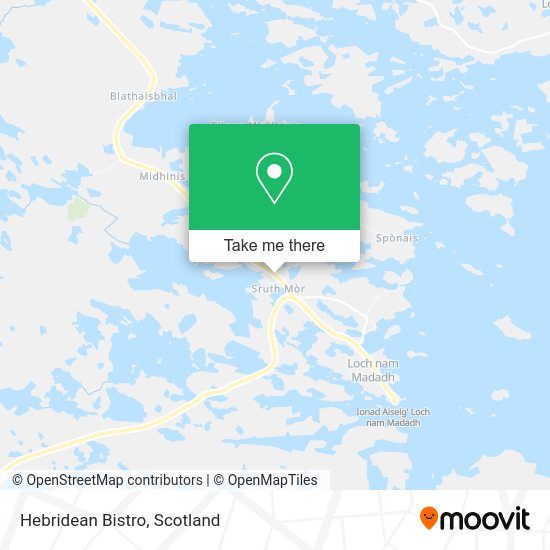 Hebridean Bistro map
