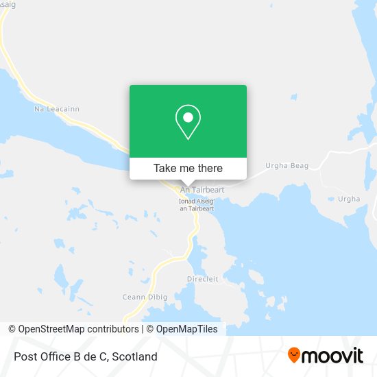 Post Office B de C map