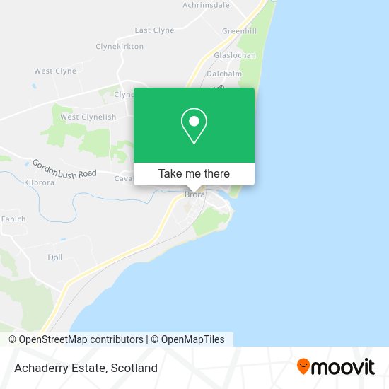Achaderry Estate map