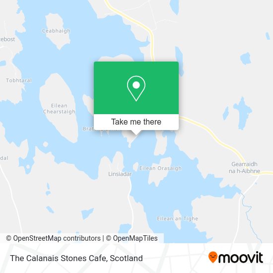 The Calanais Stones Cafe map